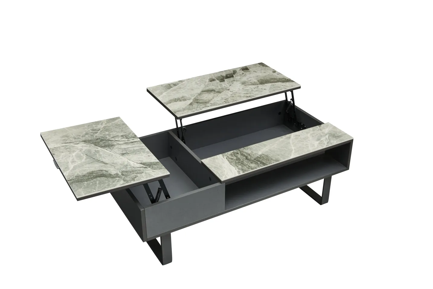 1388 Coffee Table W/ Storage Grey