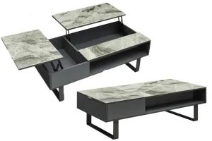 1388 Coffee Table W/ Storage Grey