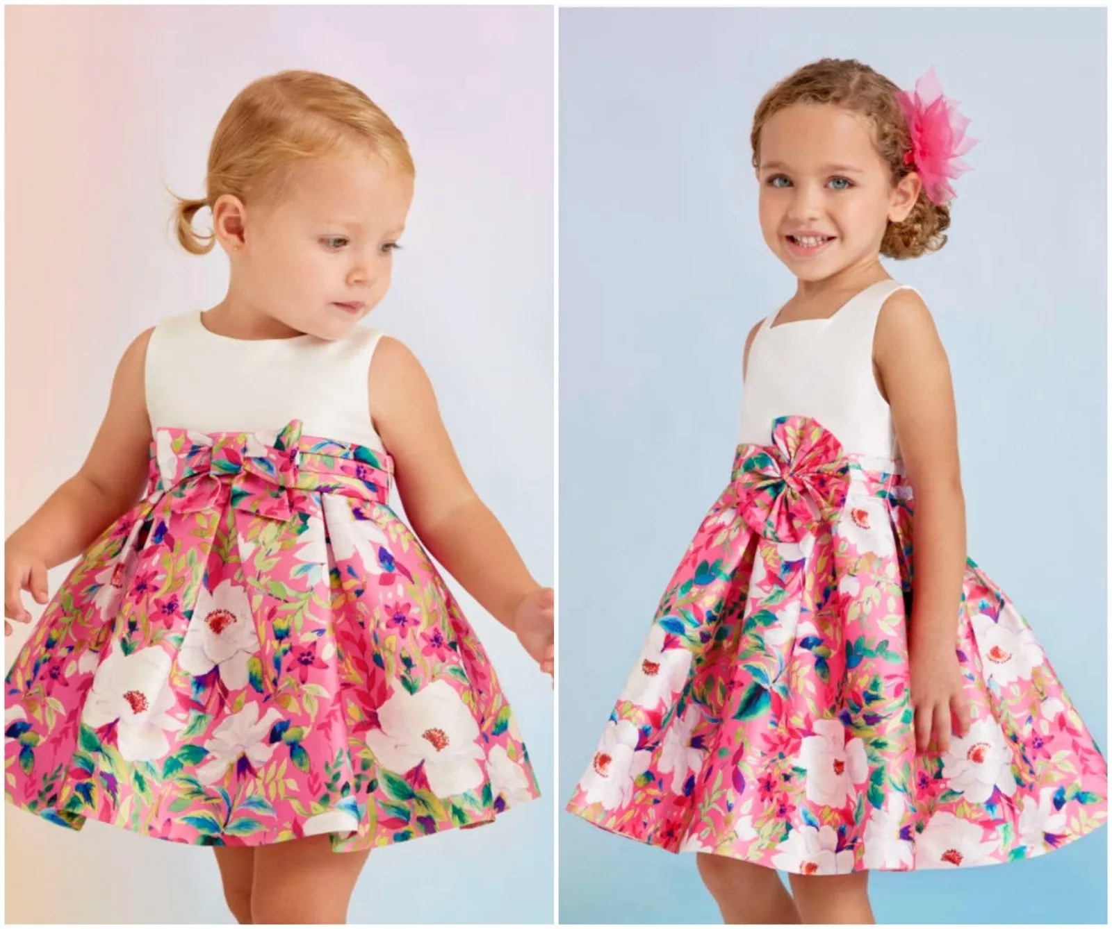 Abel & Lula Strawberry Flowers Mikado Dress