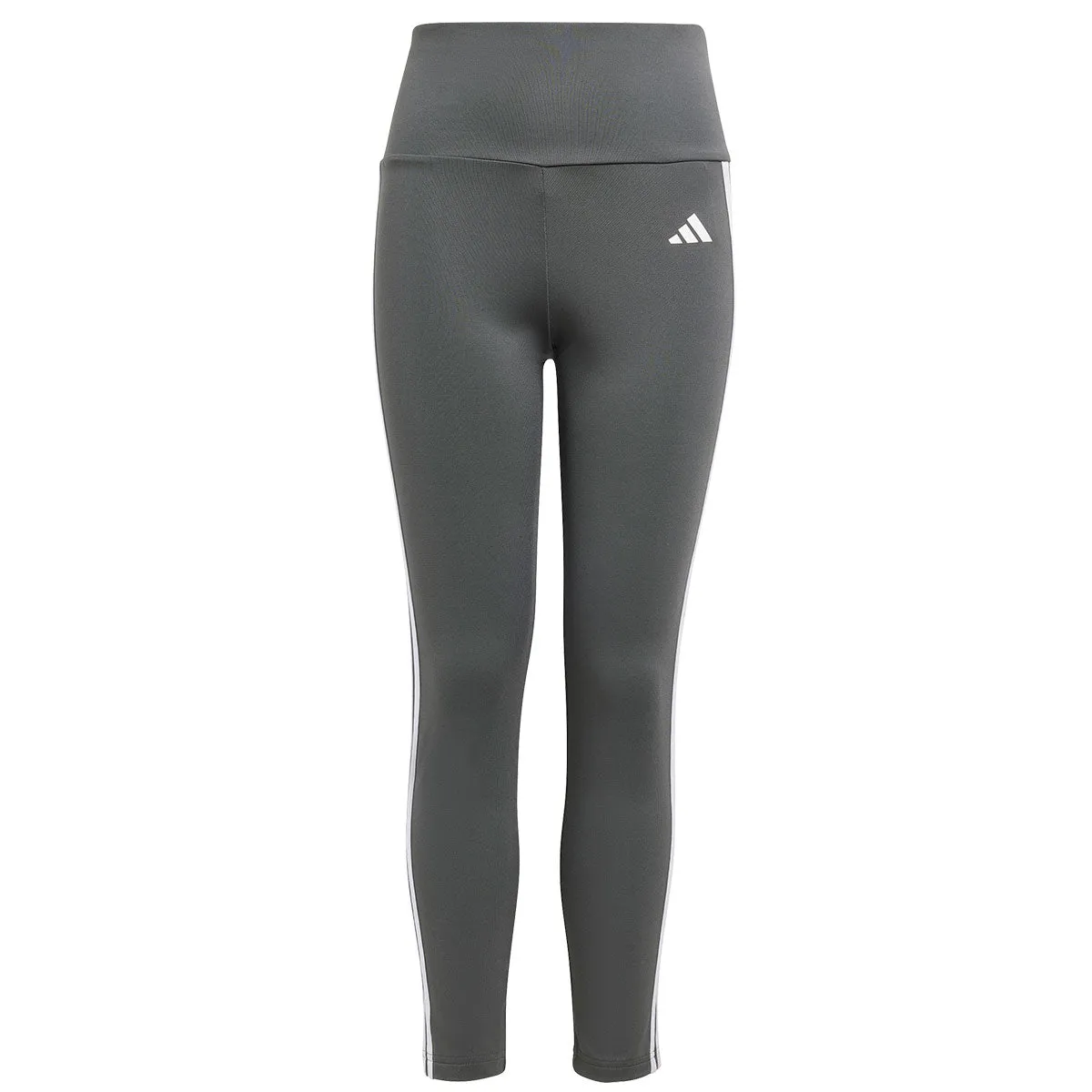 adidas Training Essentials 3 Stripes Tights - Girls - Grey/White