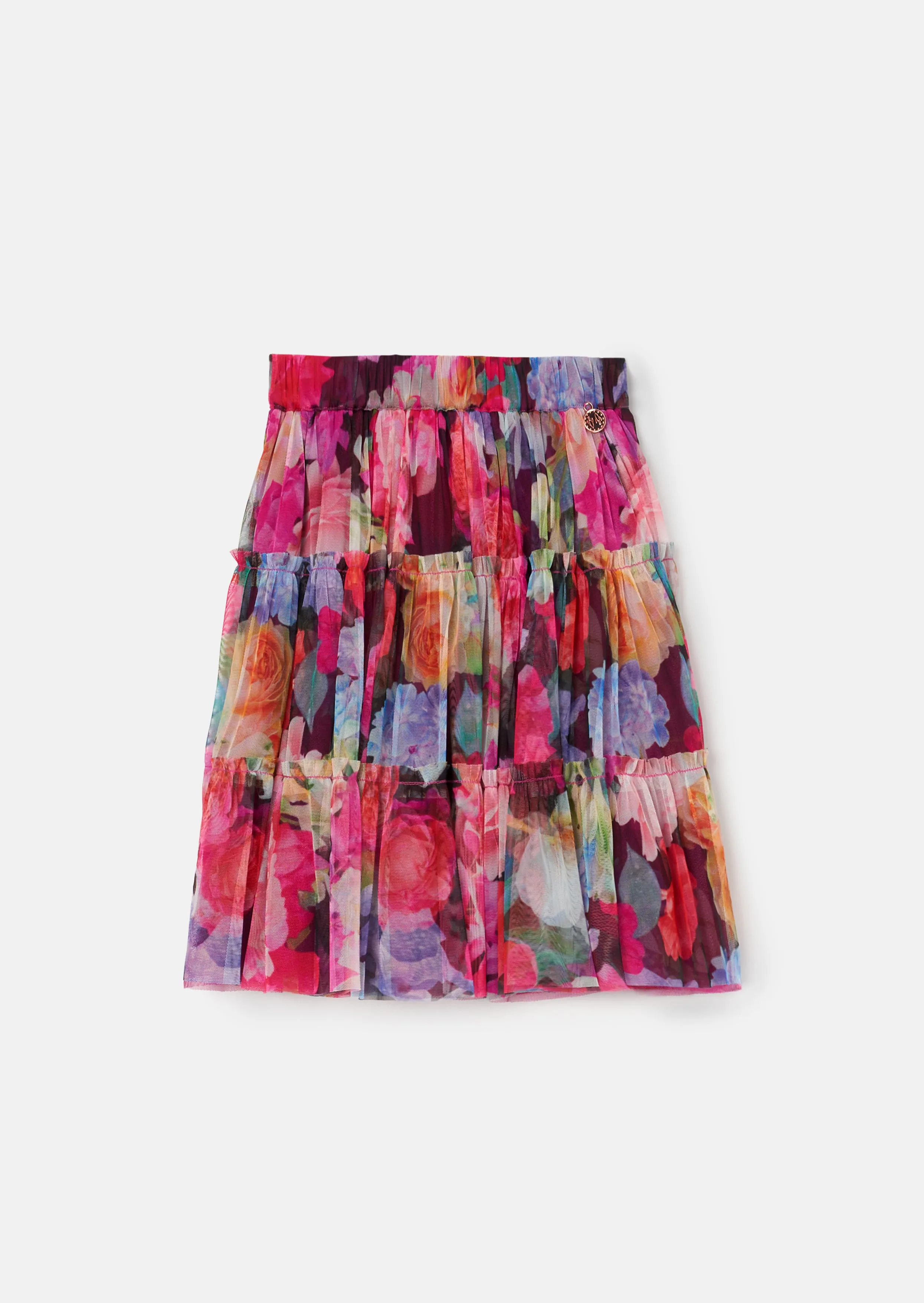 Alessia Pink Floral Mesh Skirt