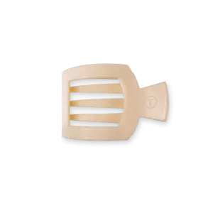 Almond Beige Small Flat Square Clip