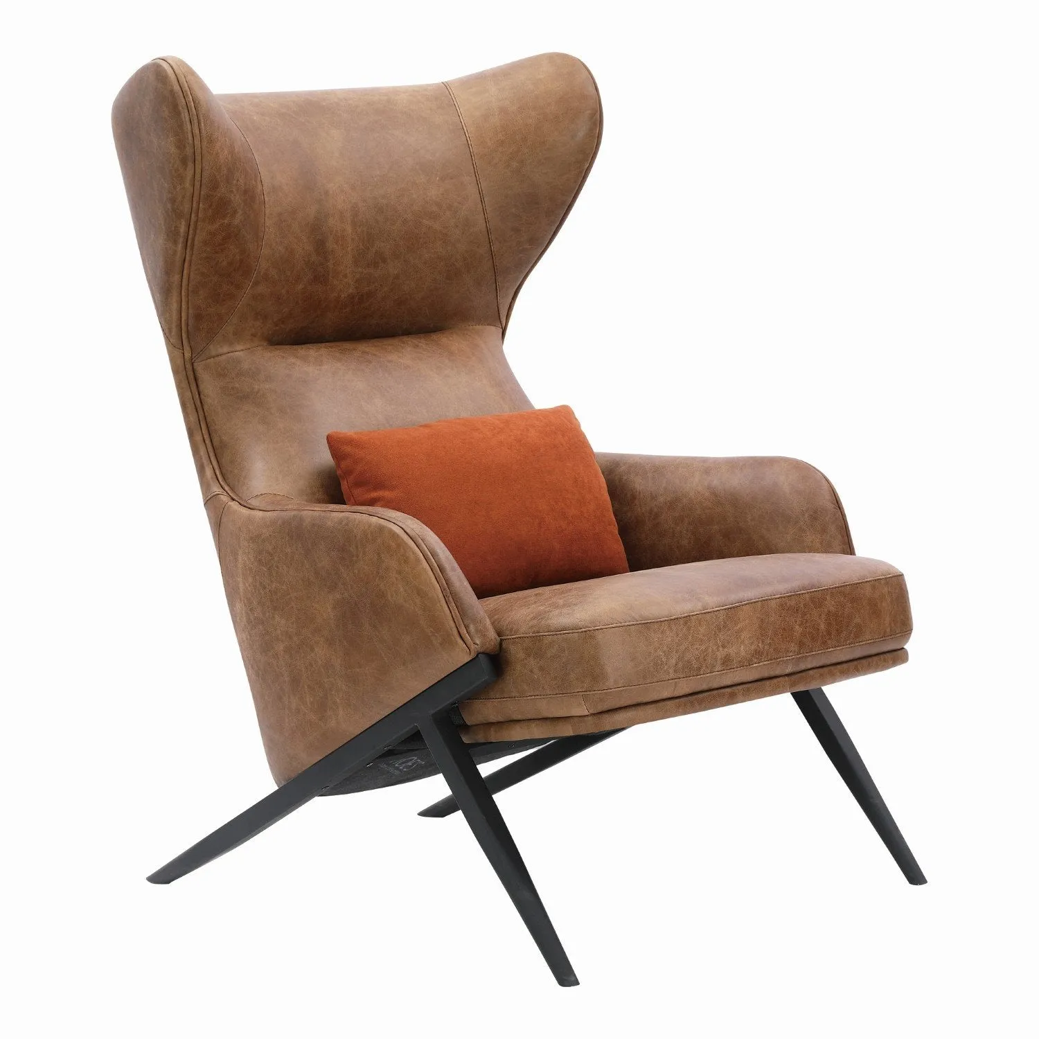 Amos Leather Accent Chair