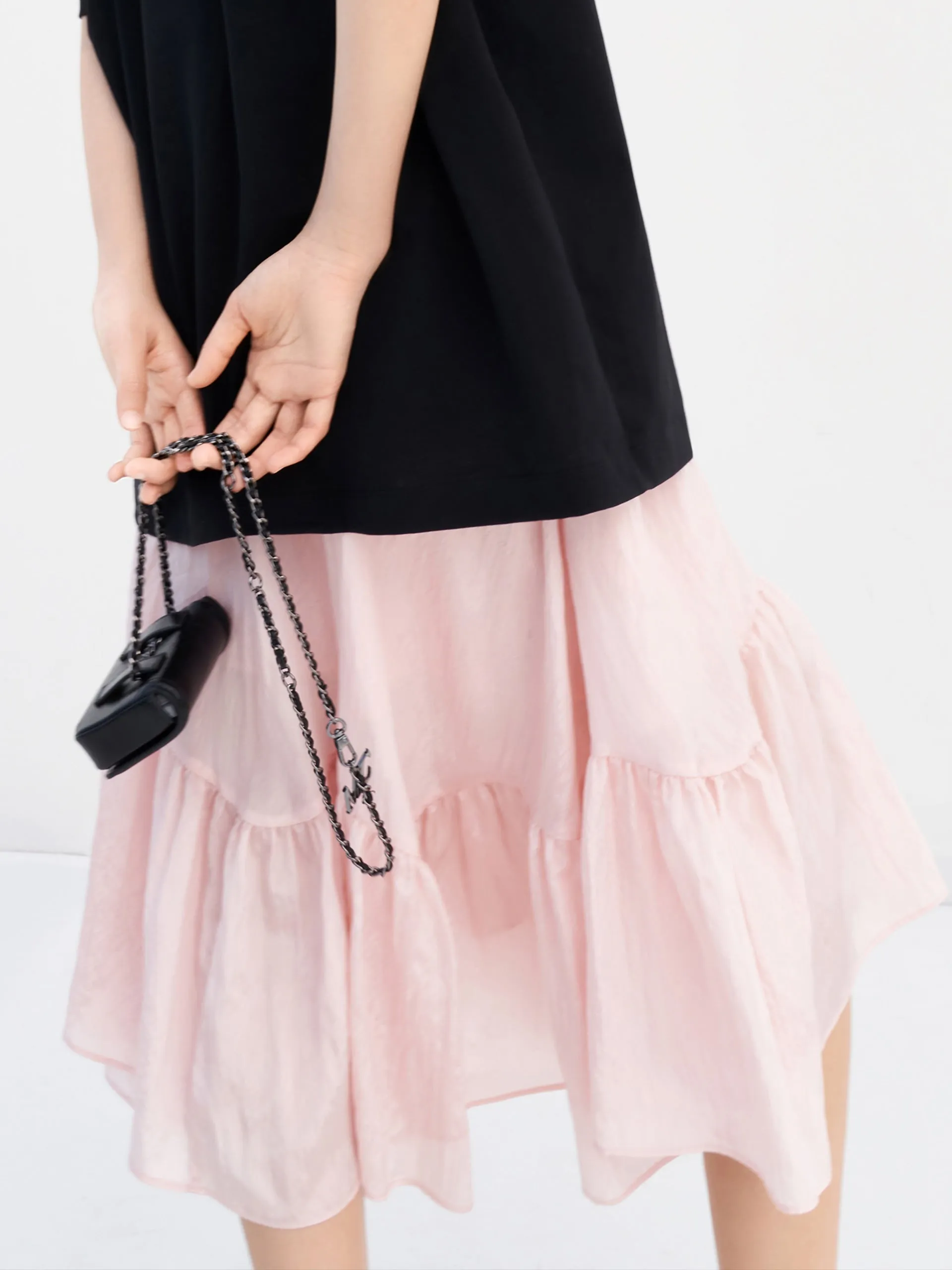 Asymmteric Ruched Skirt