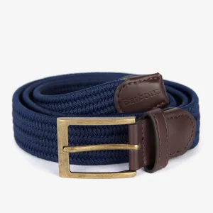 Barbour Nevis Web Belt in Navy