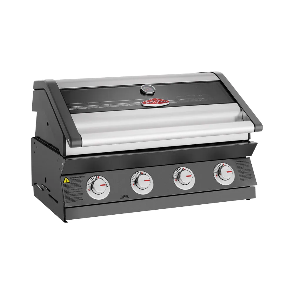 BeefEater 1600 Series 4-Burner Built In BBQ Dark