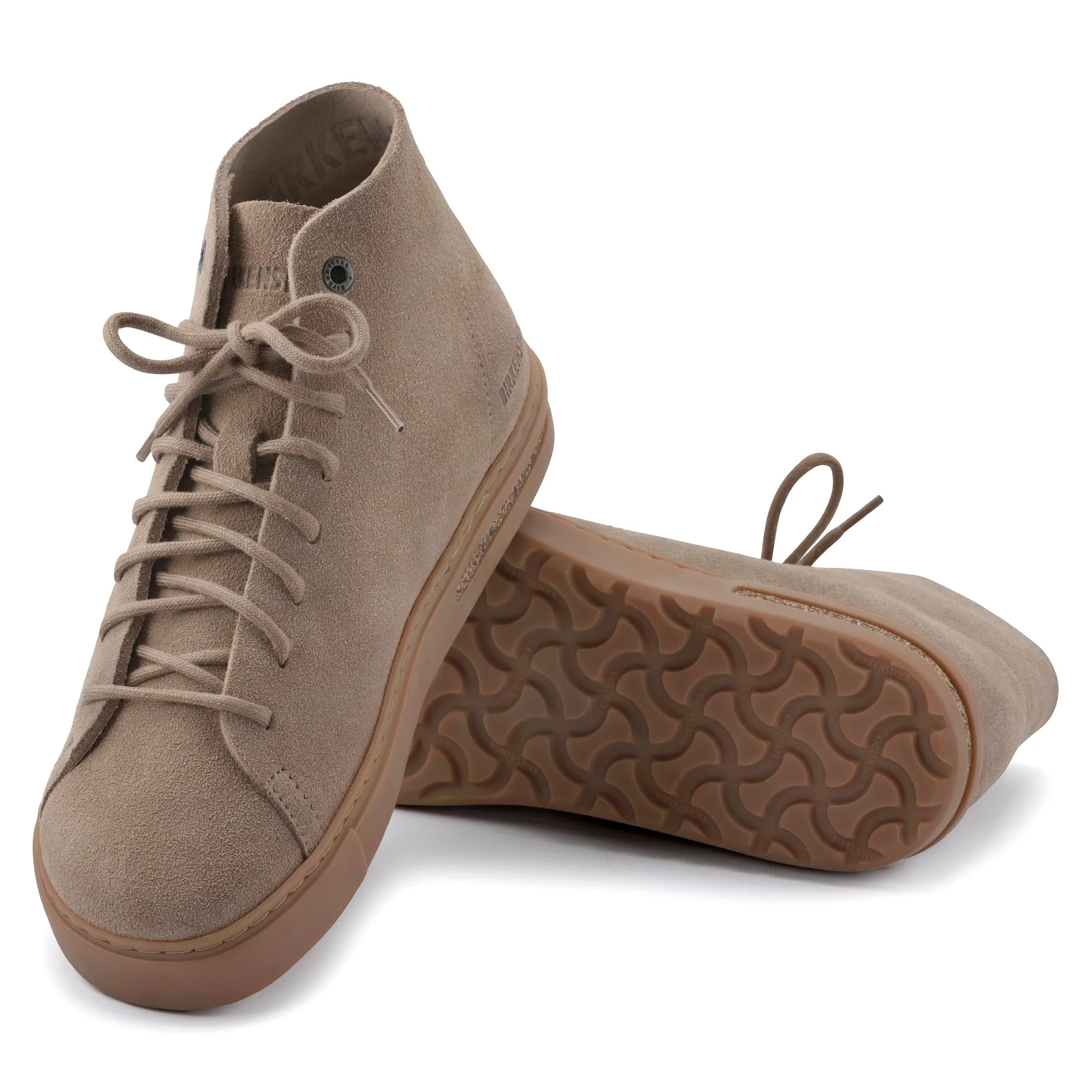 Bend Mid Nubuck Leather in Taupe