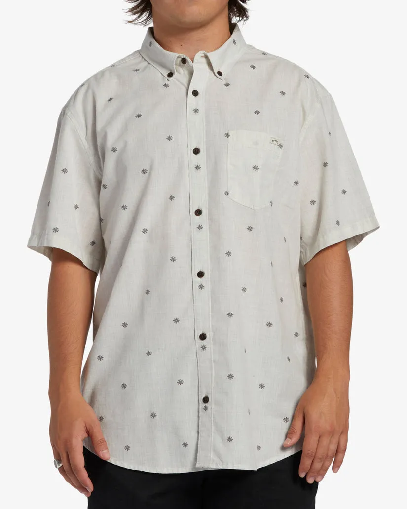 Billabong All Day Jacquard Short Sleeve Woven Shirt - Chino