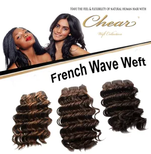 Chear French Wave  14" Blended Human Hair Weft