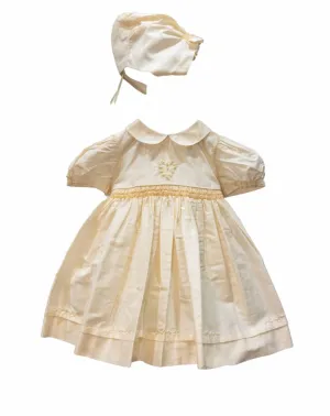 Christening - Silk Smock Short Dress