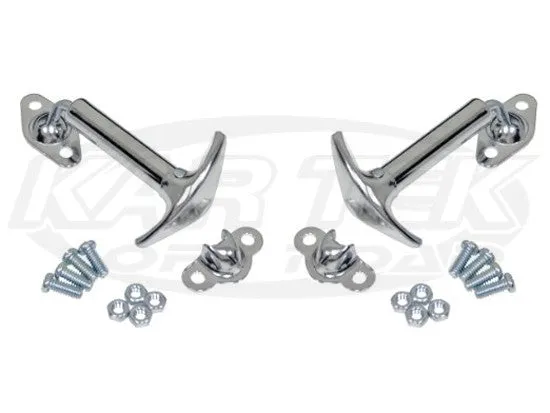 Chrome Hood Latch Kit Pair