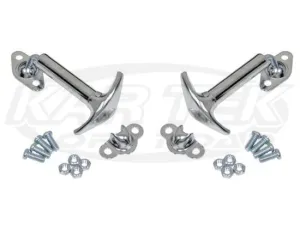 Chrome Hood Latch Kit Pair