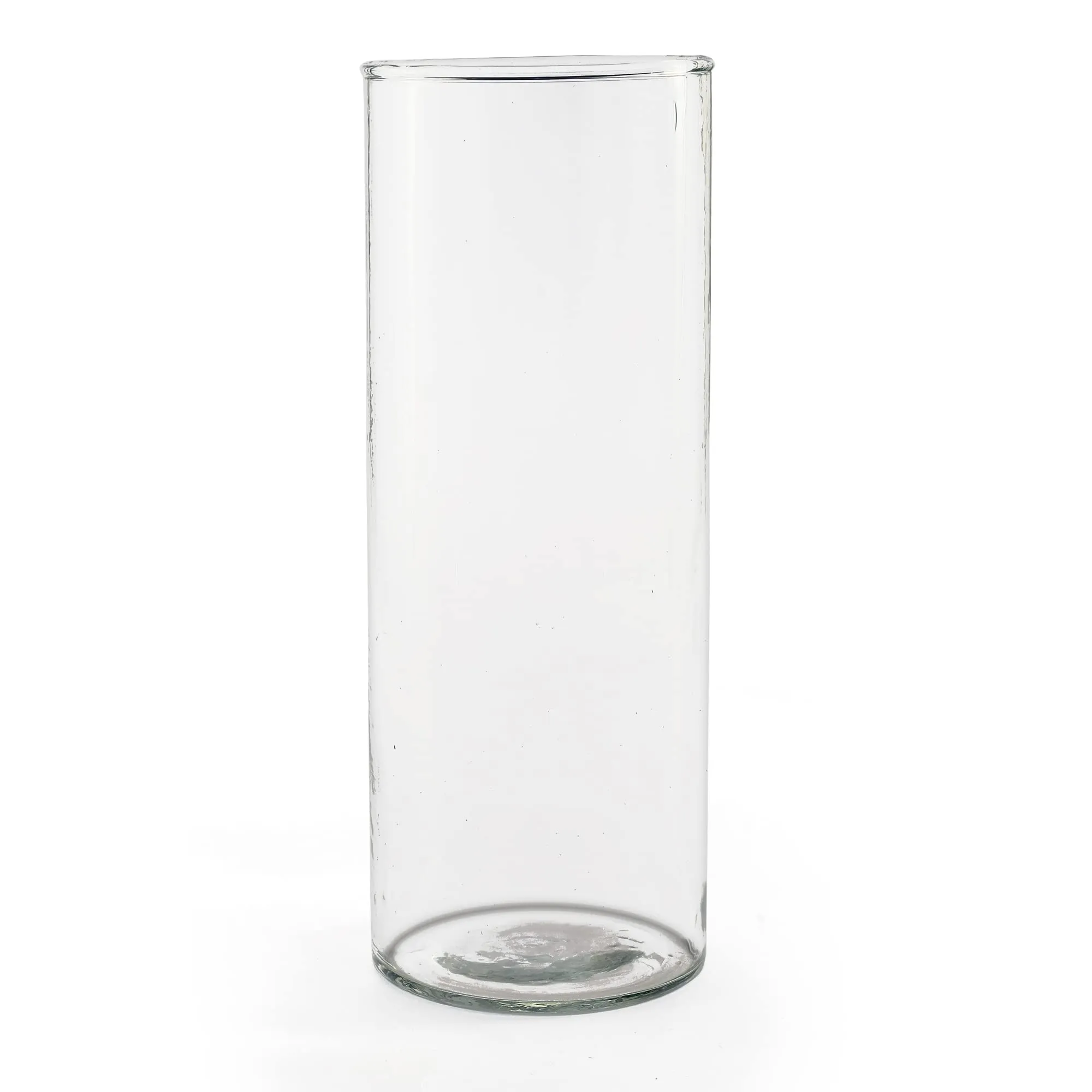 Clovefry Glass Cylinder Vases 8 Inch Tall X 3 Inch Round vase for Home Decore