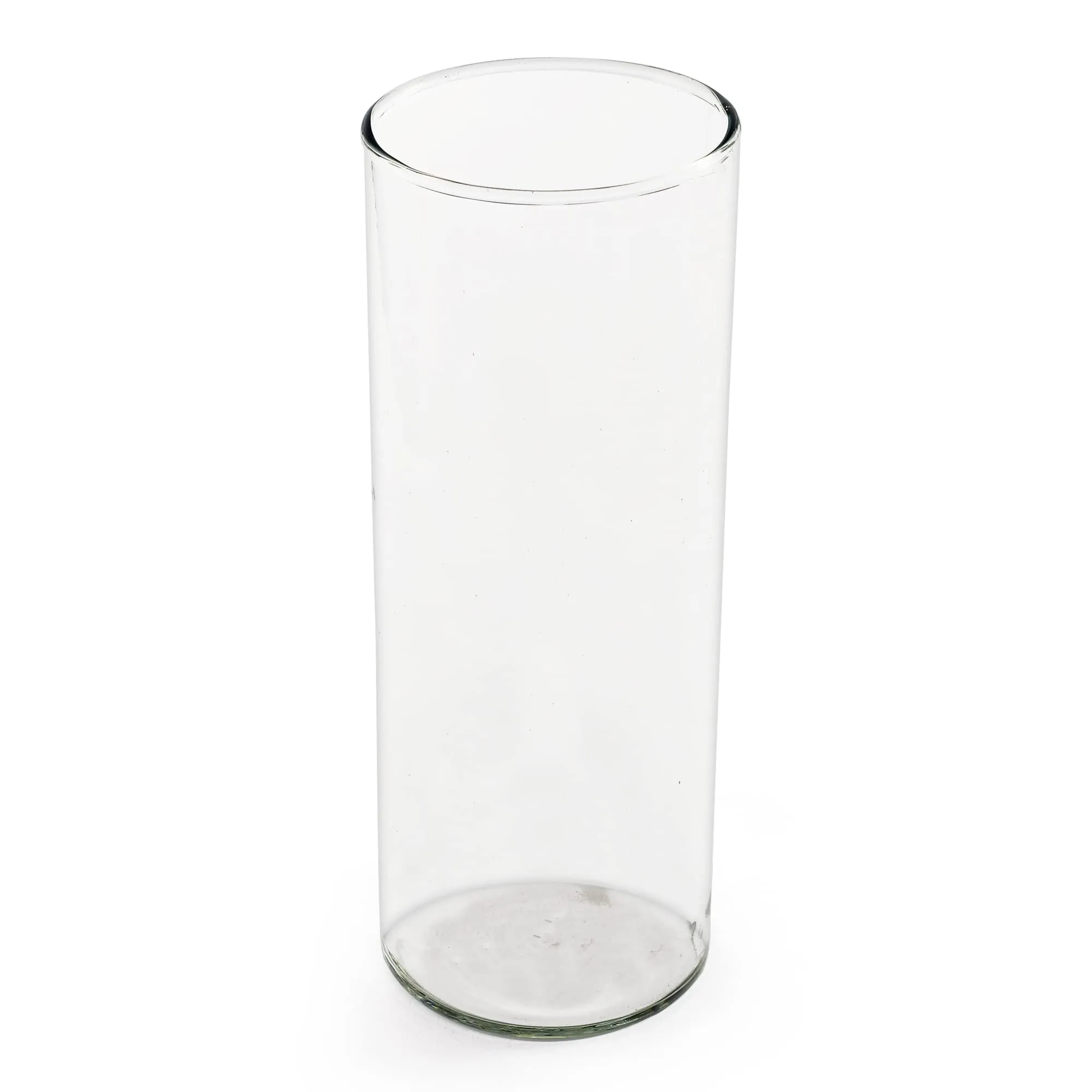 Clovefry Glass Cylinder Vases 8 Inch Tall X 3 Inch Round vase for Home Decore