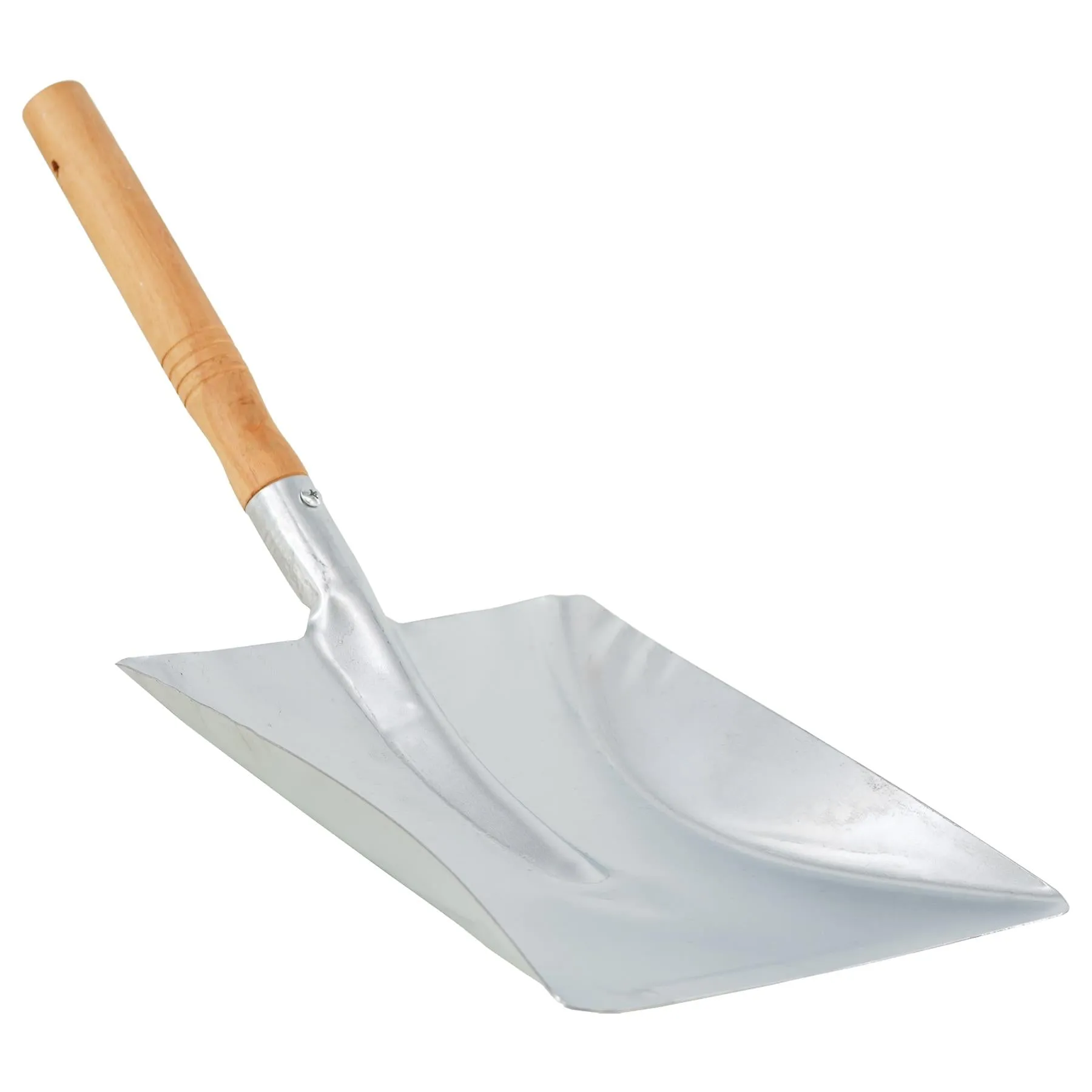 Compact Coal Shovel, Metal Head & Wooden Handle