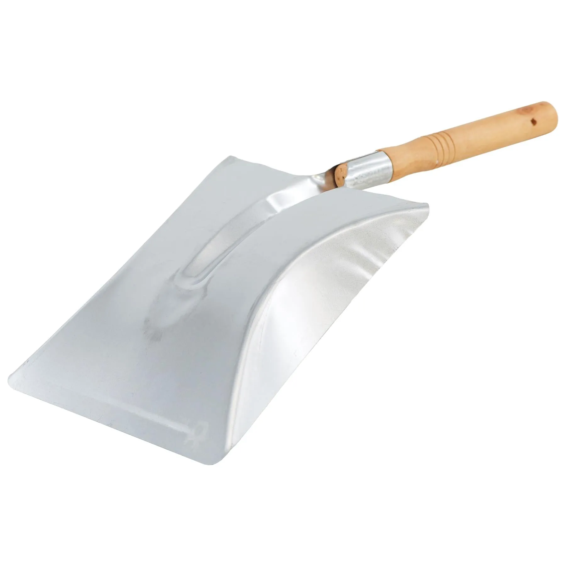 Compact Coal Shovel, Metal Head & Wooden Handle