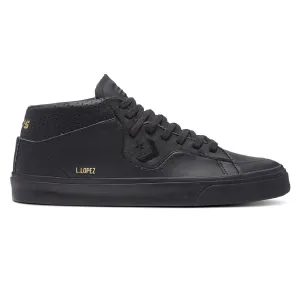 Converse CONS - Louie Lopez Pro Leather Mid (Black/Black/Black)