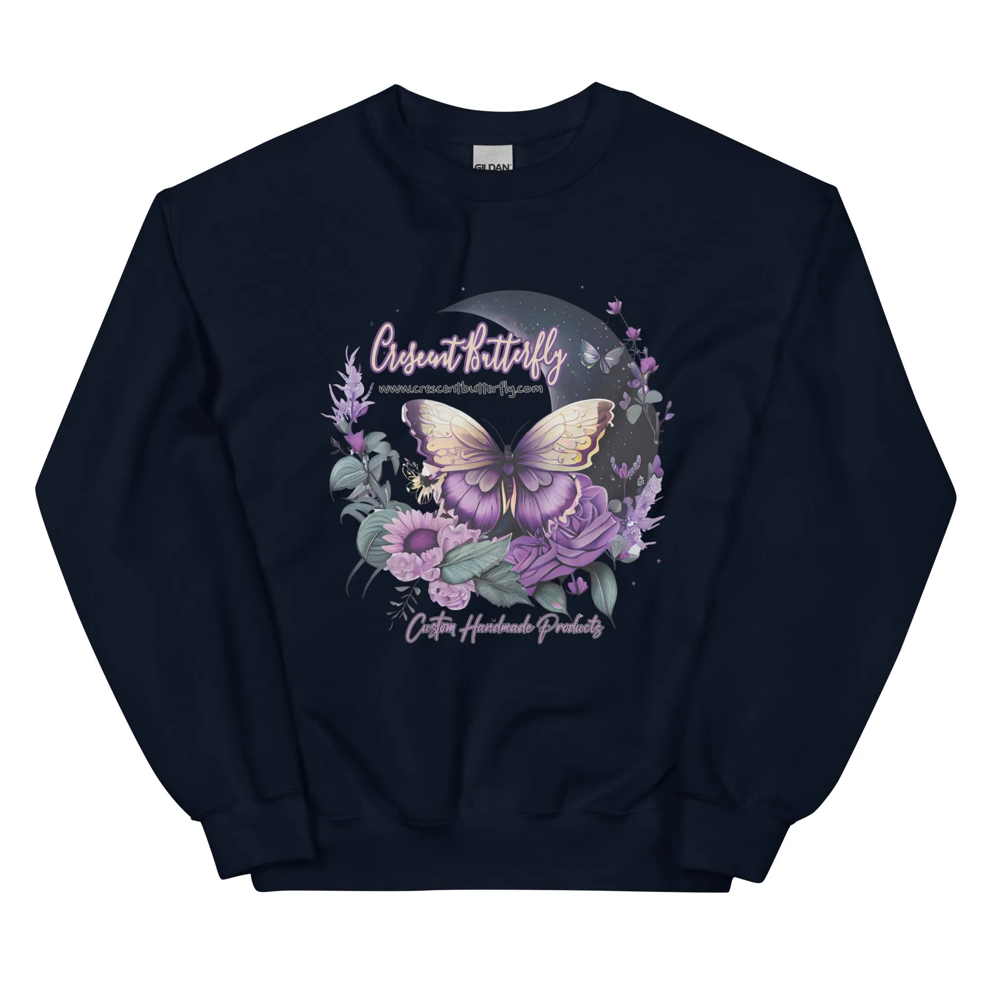 Crescent Butterfly Unisex Sweatshirt