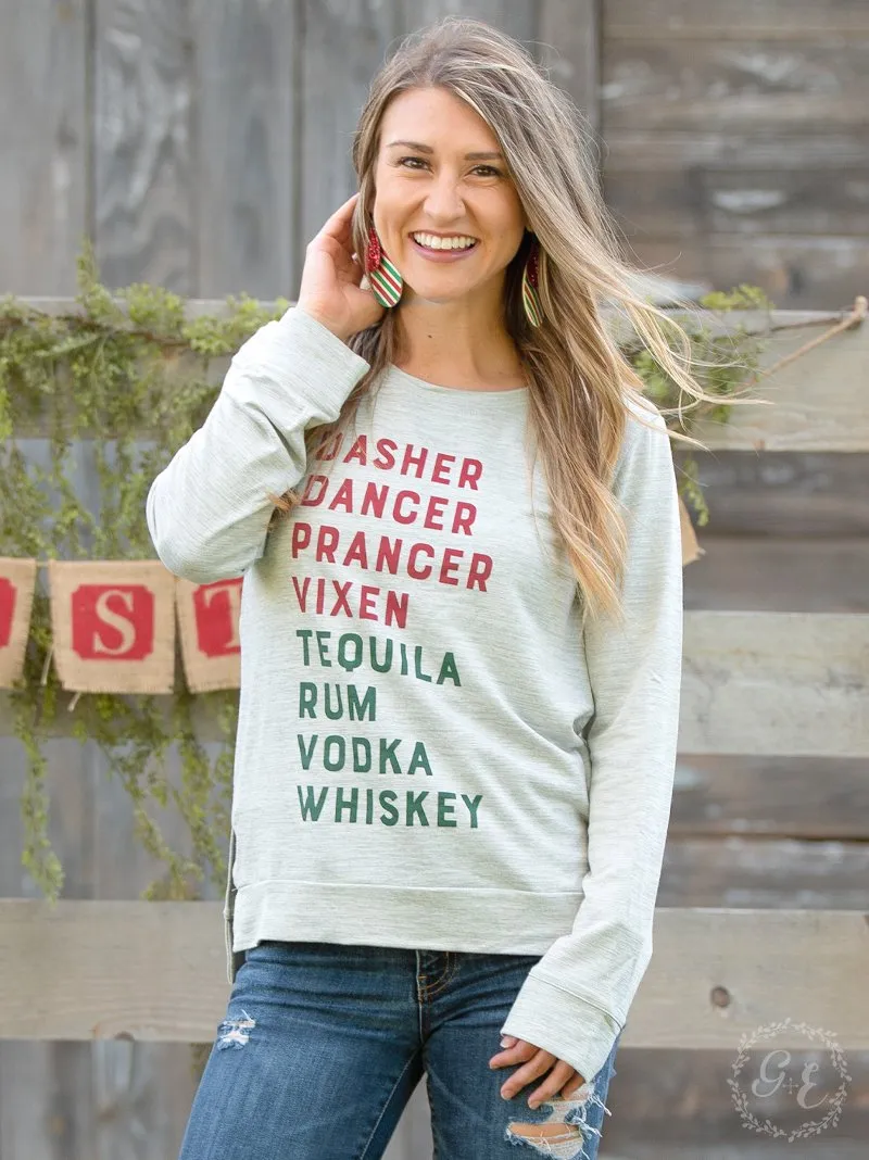 Dasher...Tequila on Light Grey Longsleeve Sweatshirt