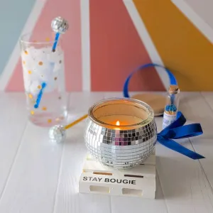 Disco Ball Soy Candle - 10 oz: Umbrella Weather