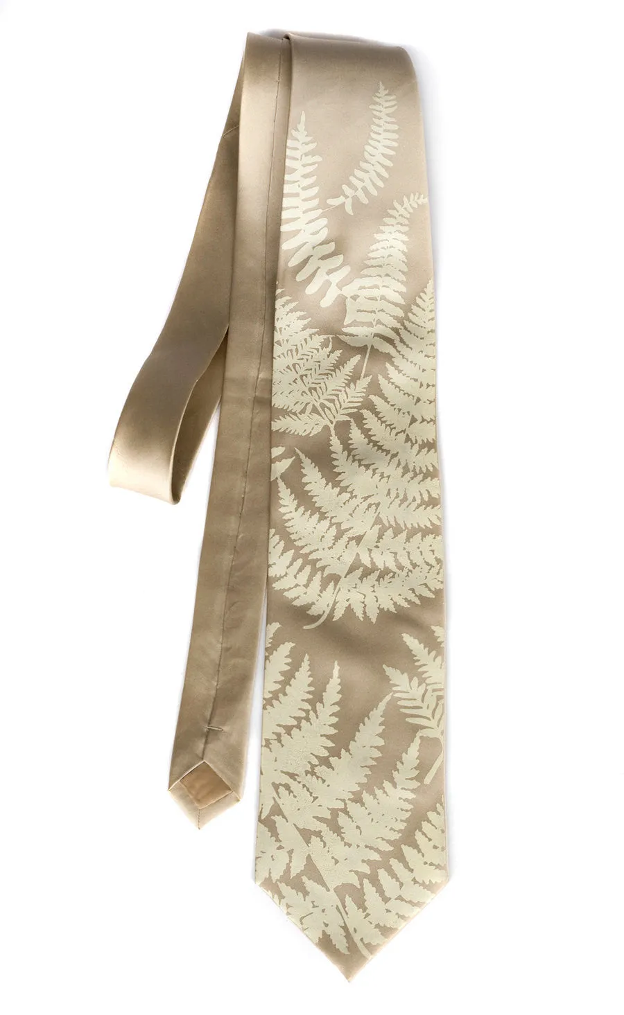 Fern Necktie. Leaf Print Tie