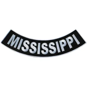 Hot Leathers Mississippi 12” X 3” Bottom Rocker Patch PPM5047