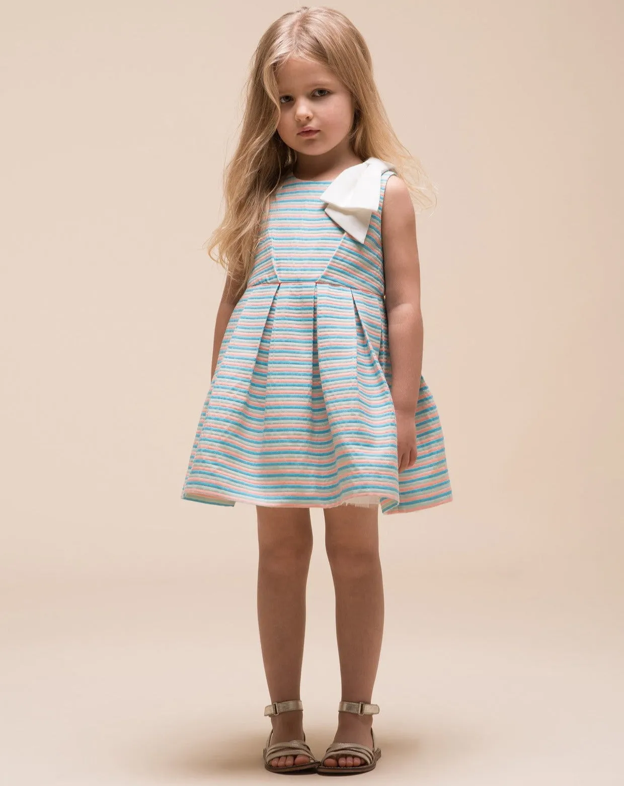 Hucklebones Beach Stripe Bodice Party Dress