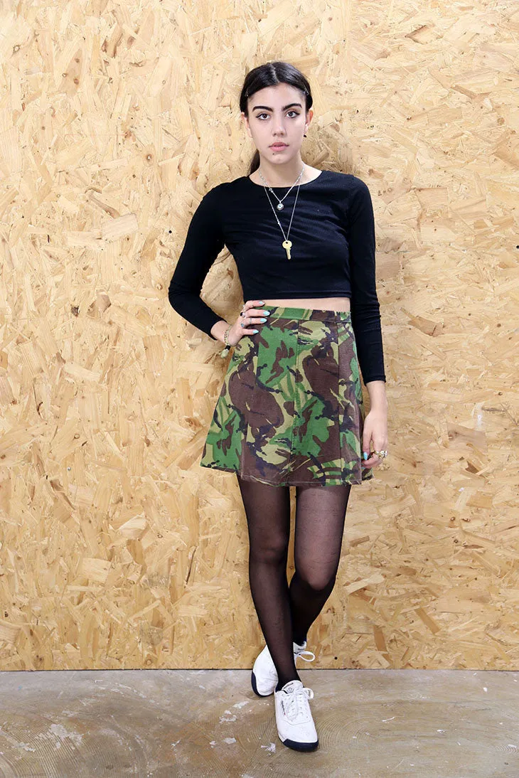 LOOT LABEL Camo Mini Skirt