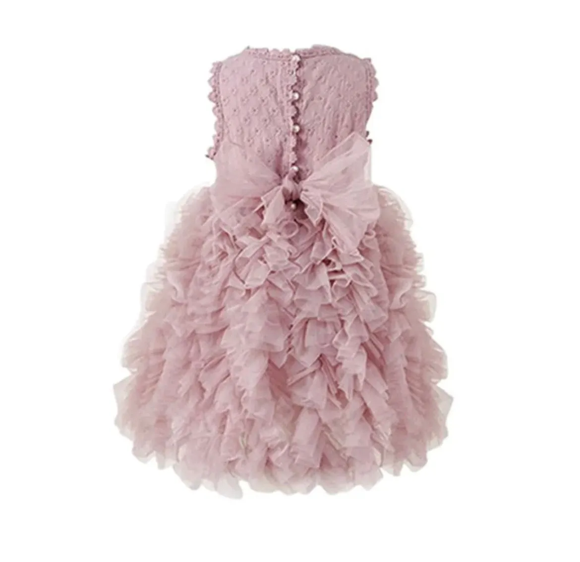 Lulubelle  Layered Tulle Party Dress - Dusty Pink