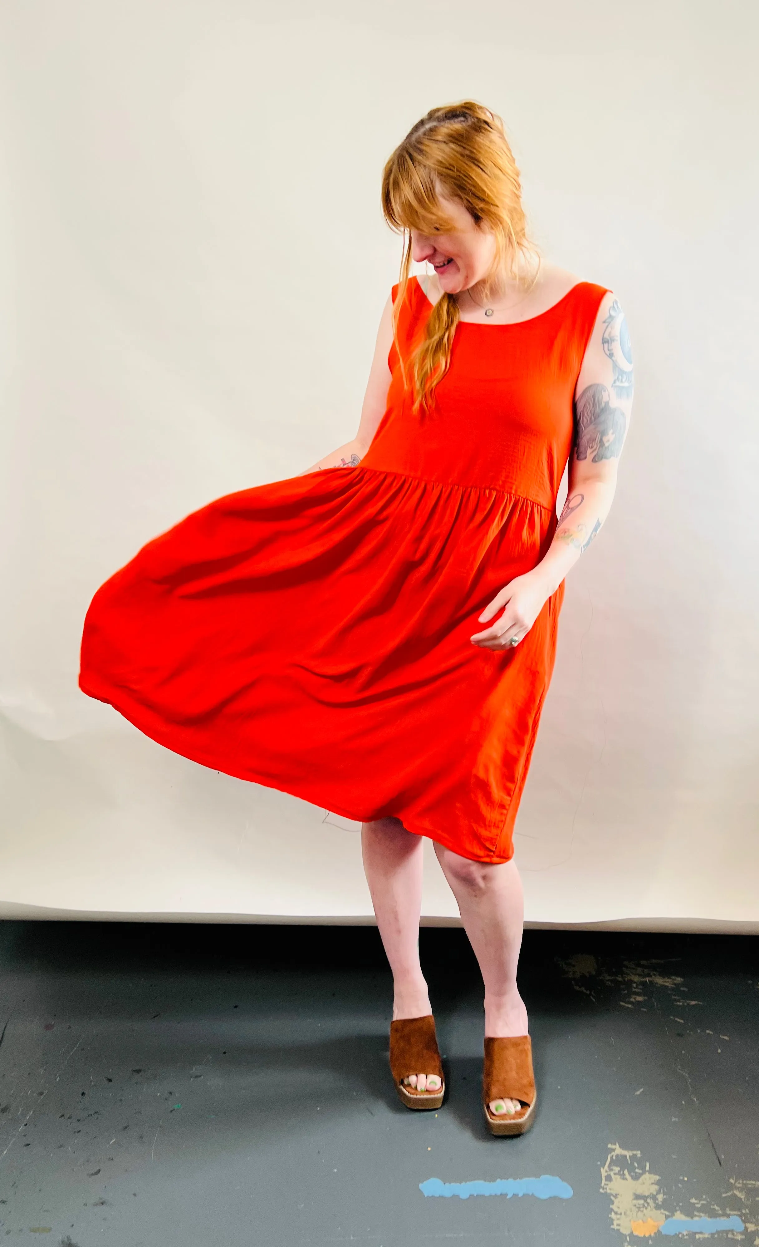 Meredith Dress in Poppy