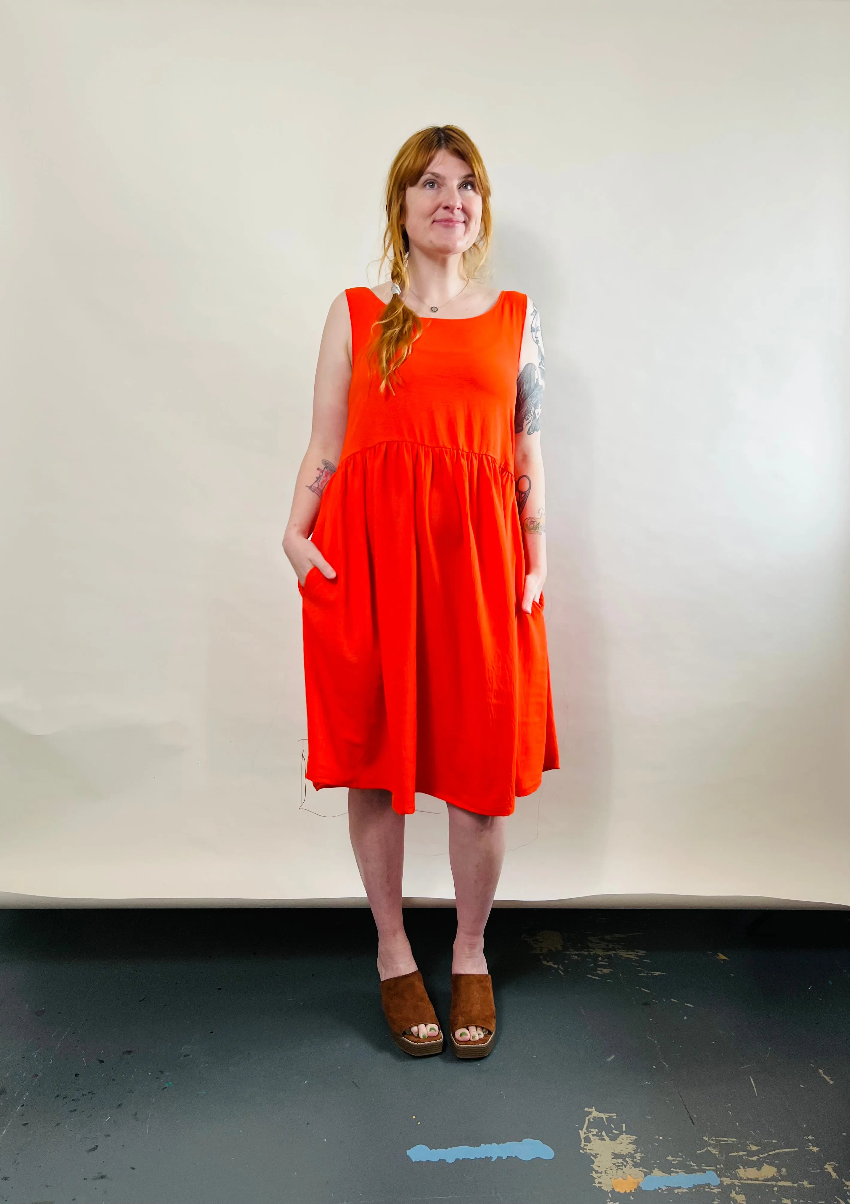 Meredith Dress in Poppy