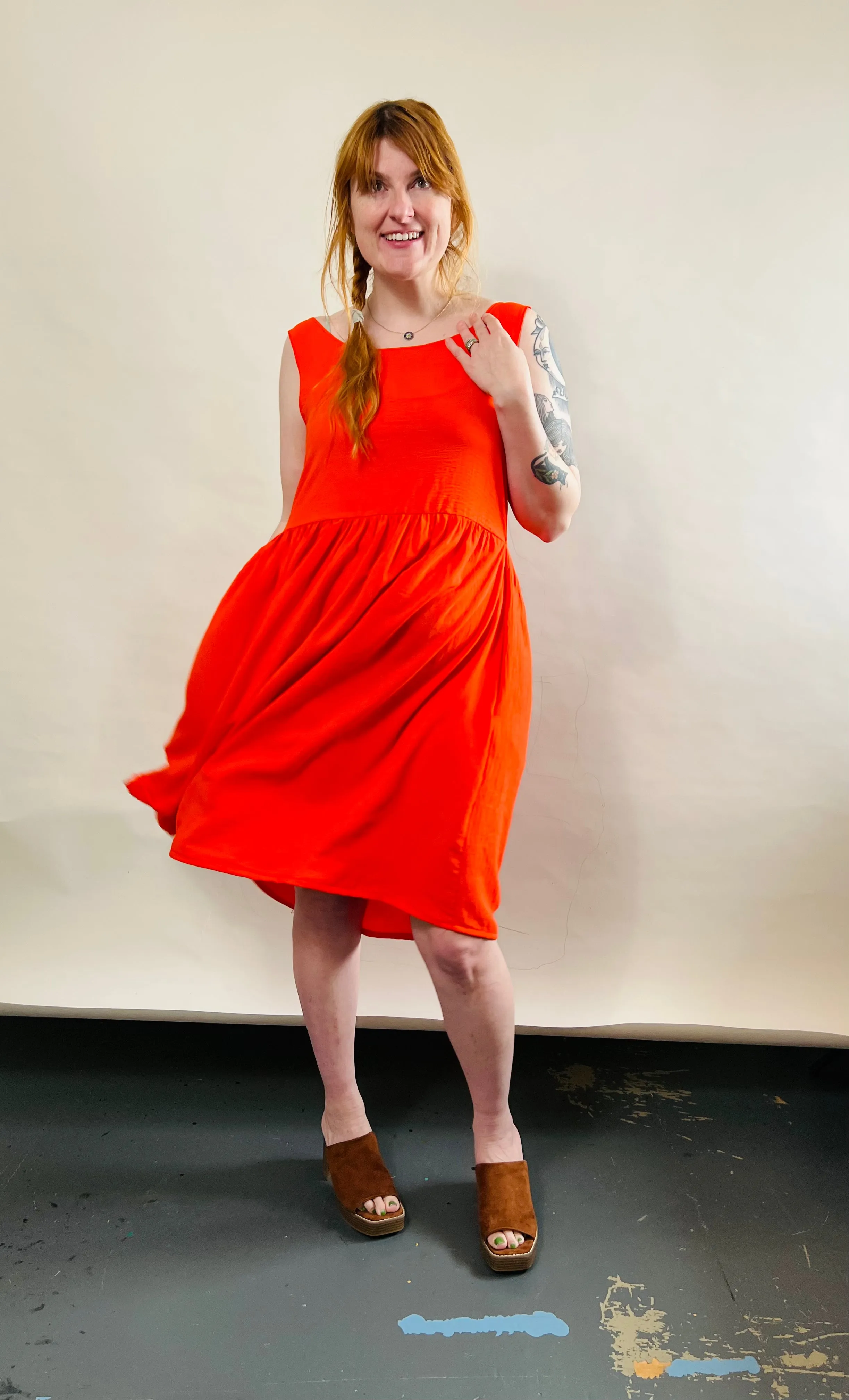 Meredith Dress in Poppy