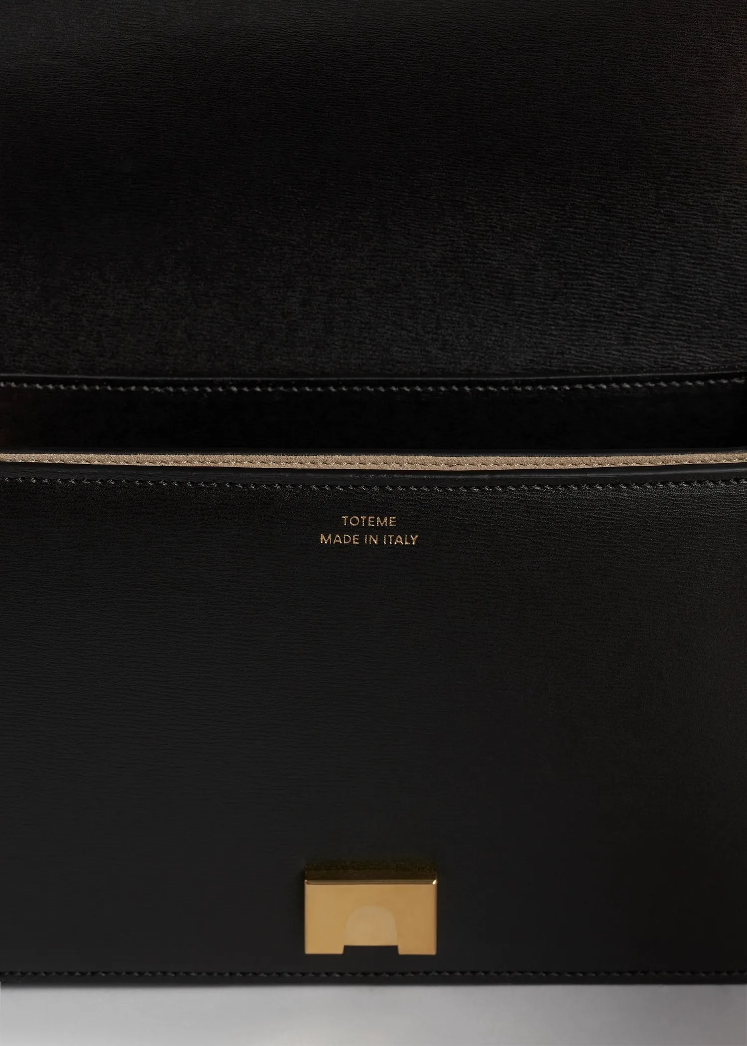 Mini T-Flap leather bag black