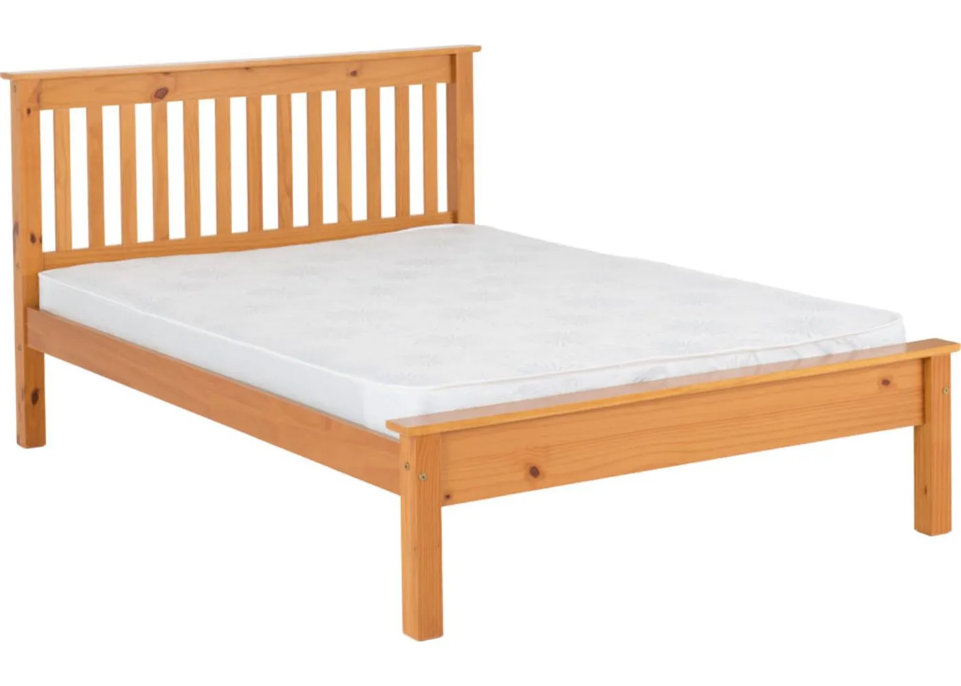 Monaco Antique Pine Low End Bedframe Range by Wholesale Beds