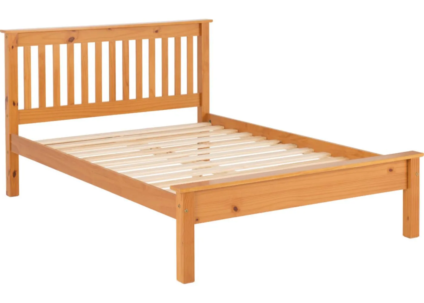 Monaco Antique Pine Low End Bedframe Range by Wholesale Beds