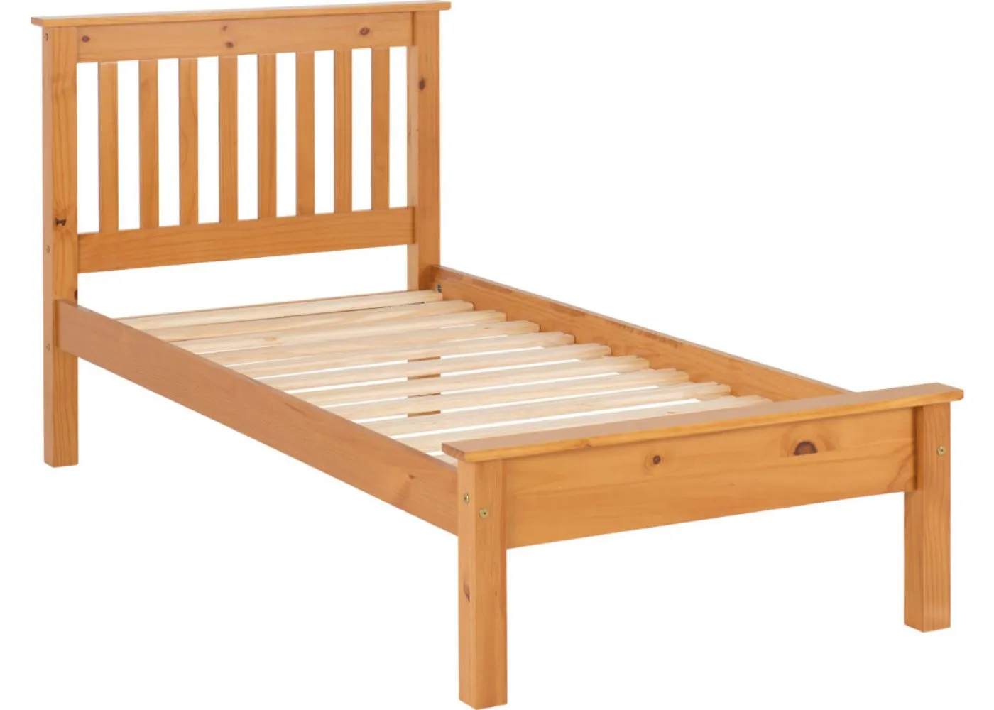 Monaco Antique Pine Low End Bedframe Range by Wholesale Beds