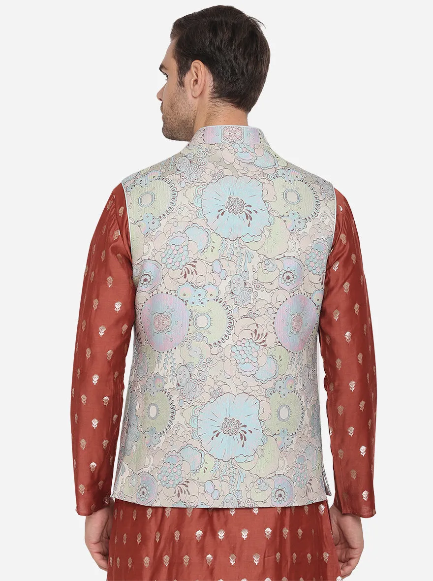 Multicolor Bandhgala Jacket | Siddhesh Chauhan