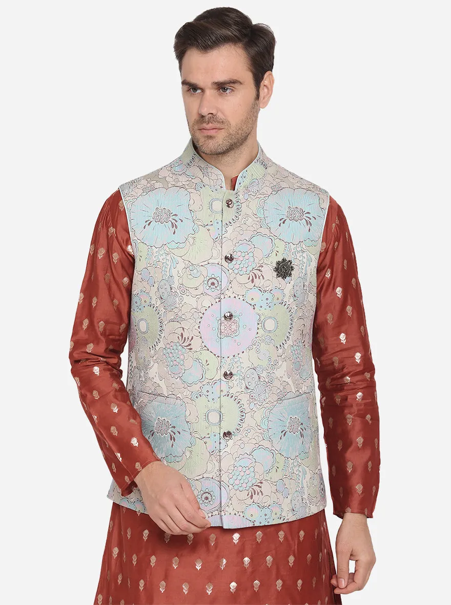 Multicolor Bandhgala Jacket | Siddhesh Chauhan