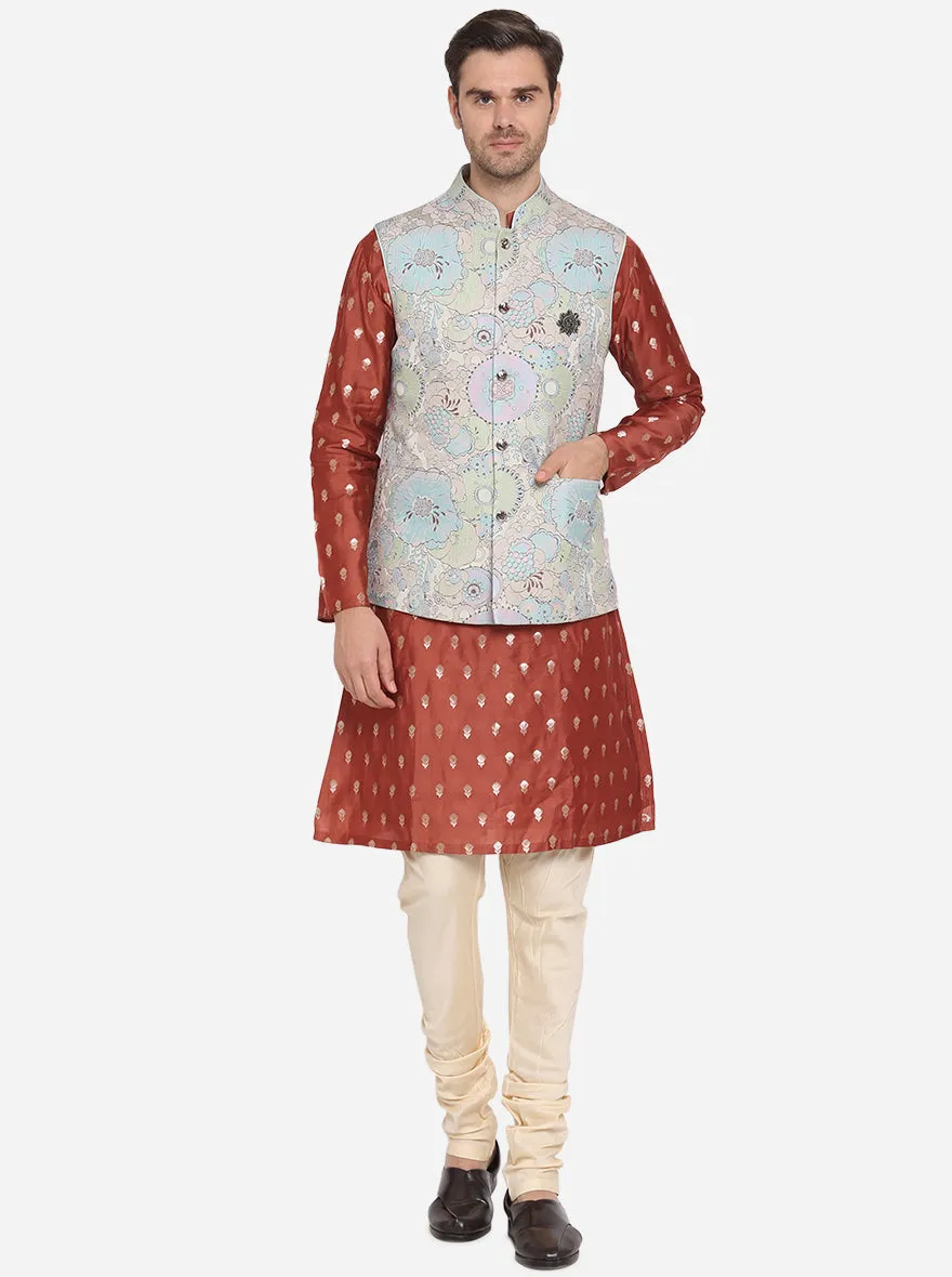 Multicolor Bandhgala Jacket | Siddhesh Chauhan