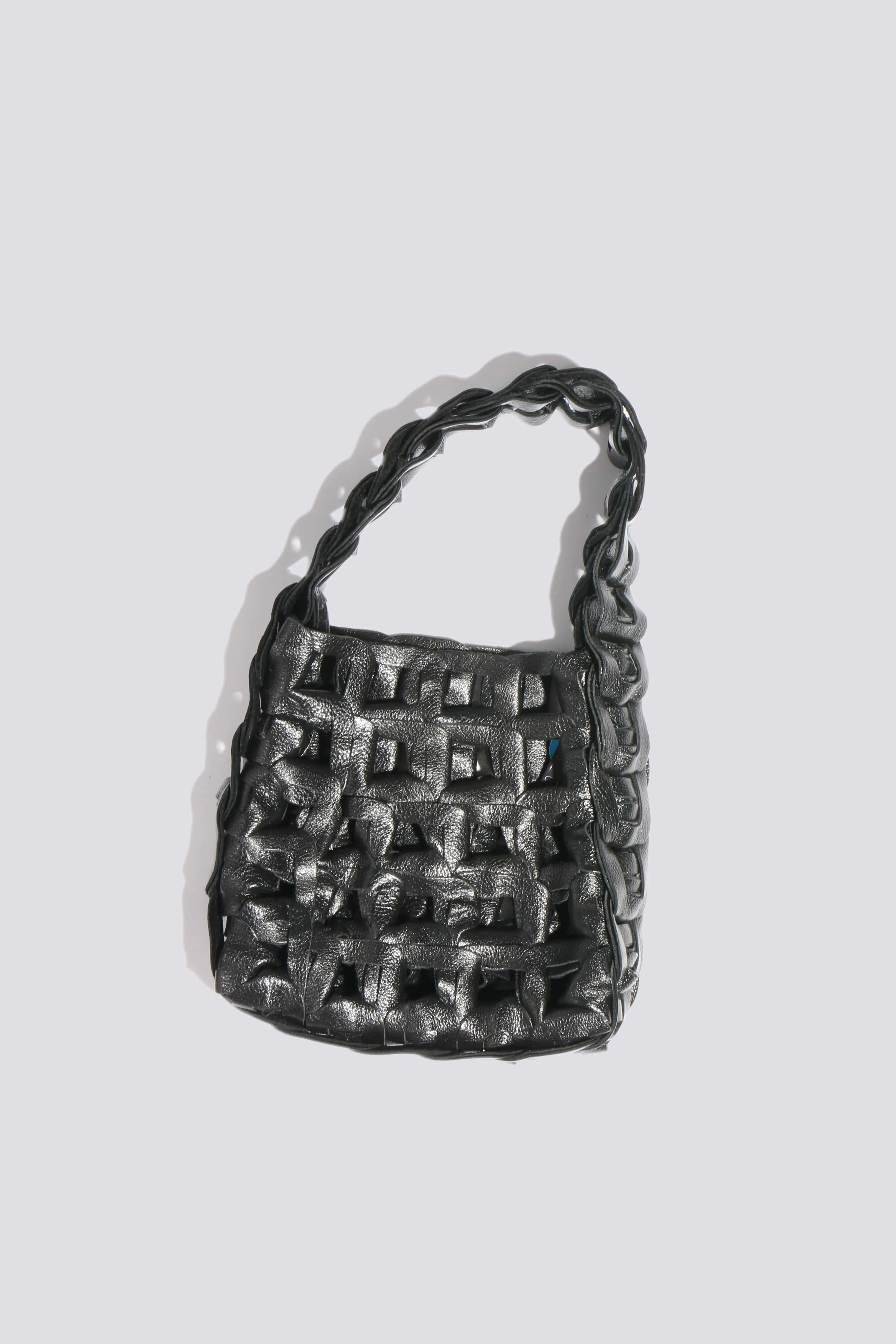 Onyx Metallic Links Tote