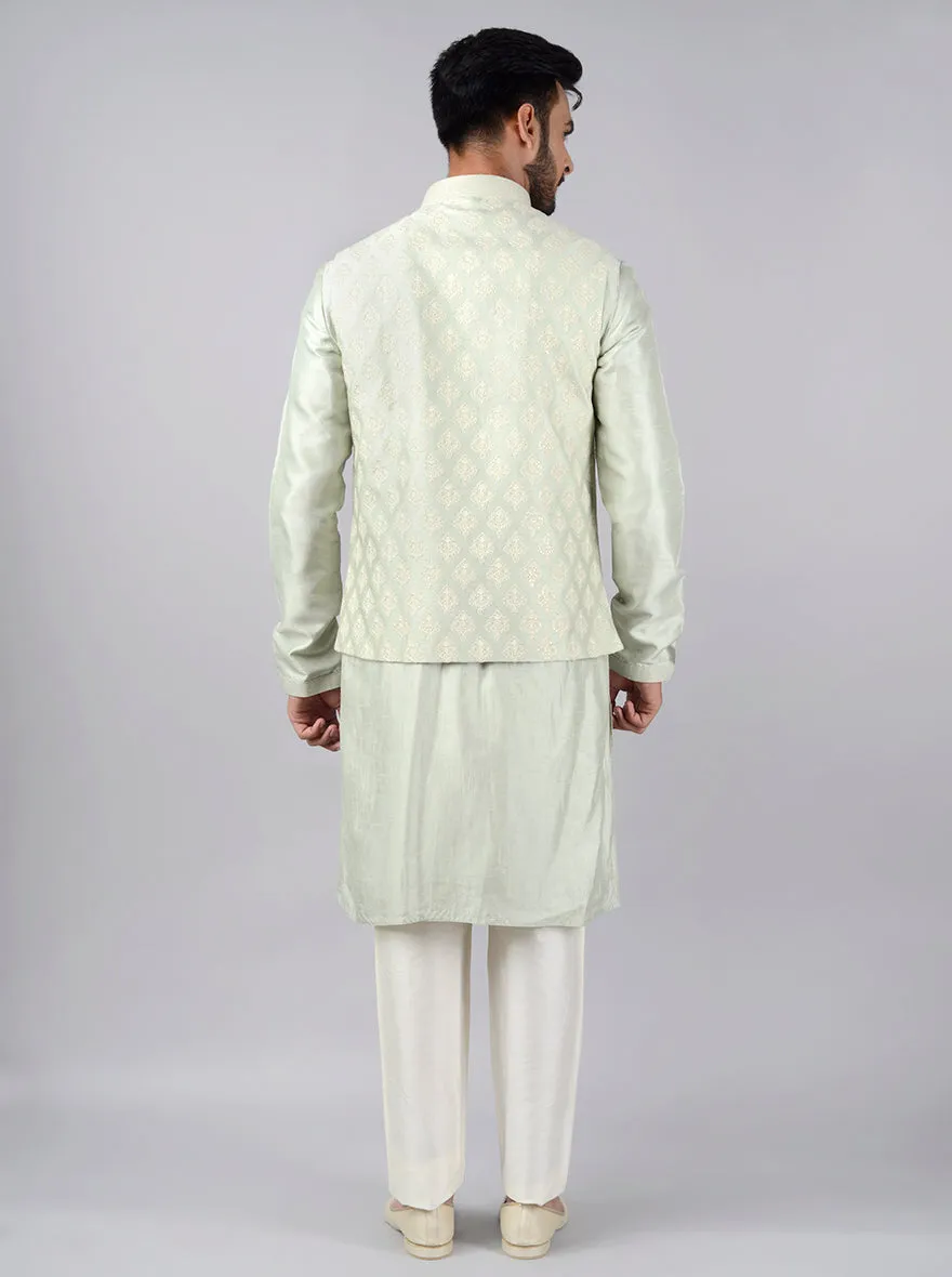 Pista Kurta Set with Bandhgala Jacket | Azania