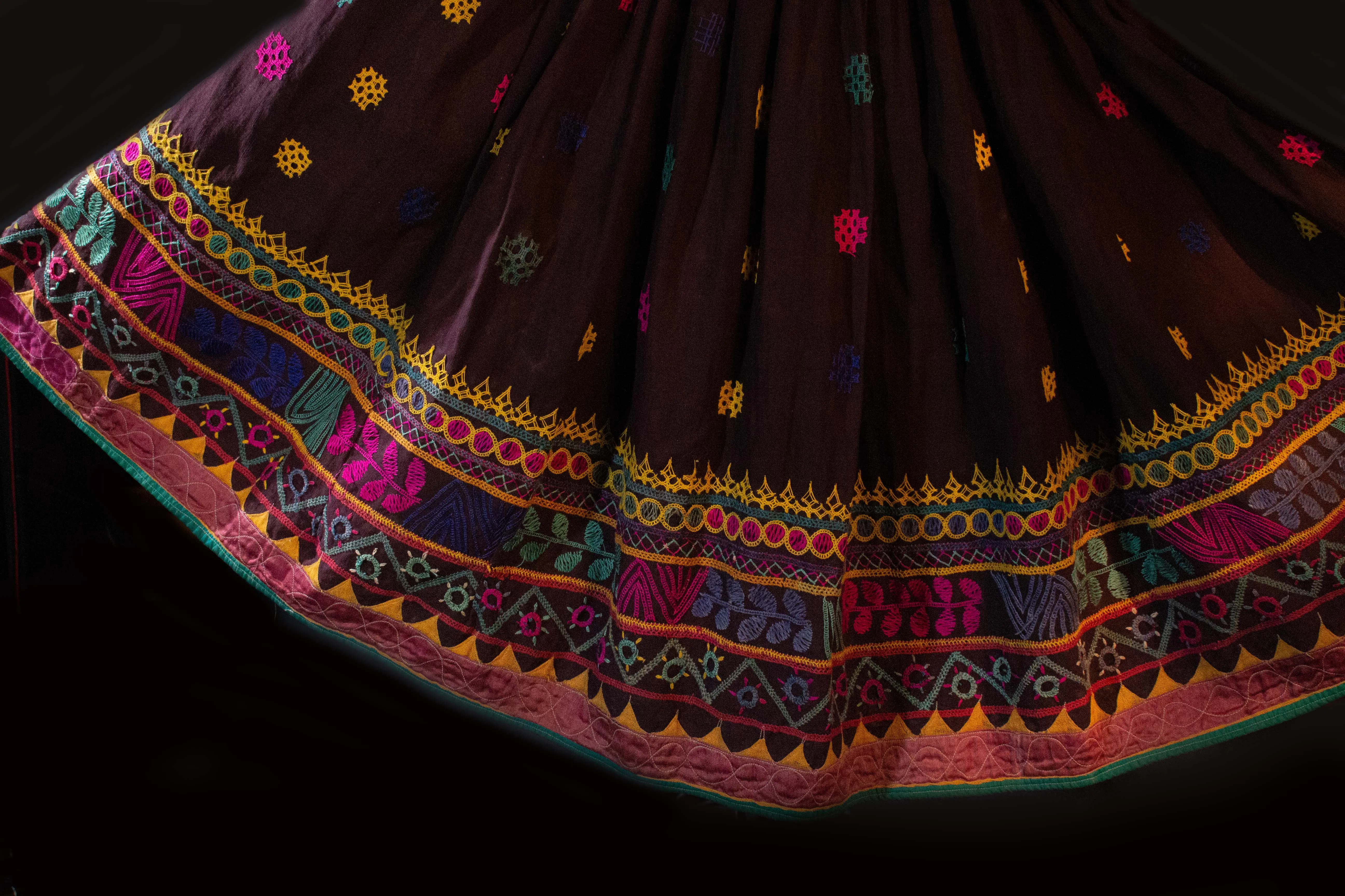 Rabari Indian Embroidered Skirt