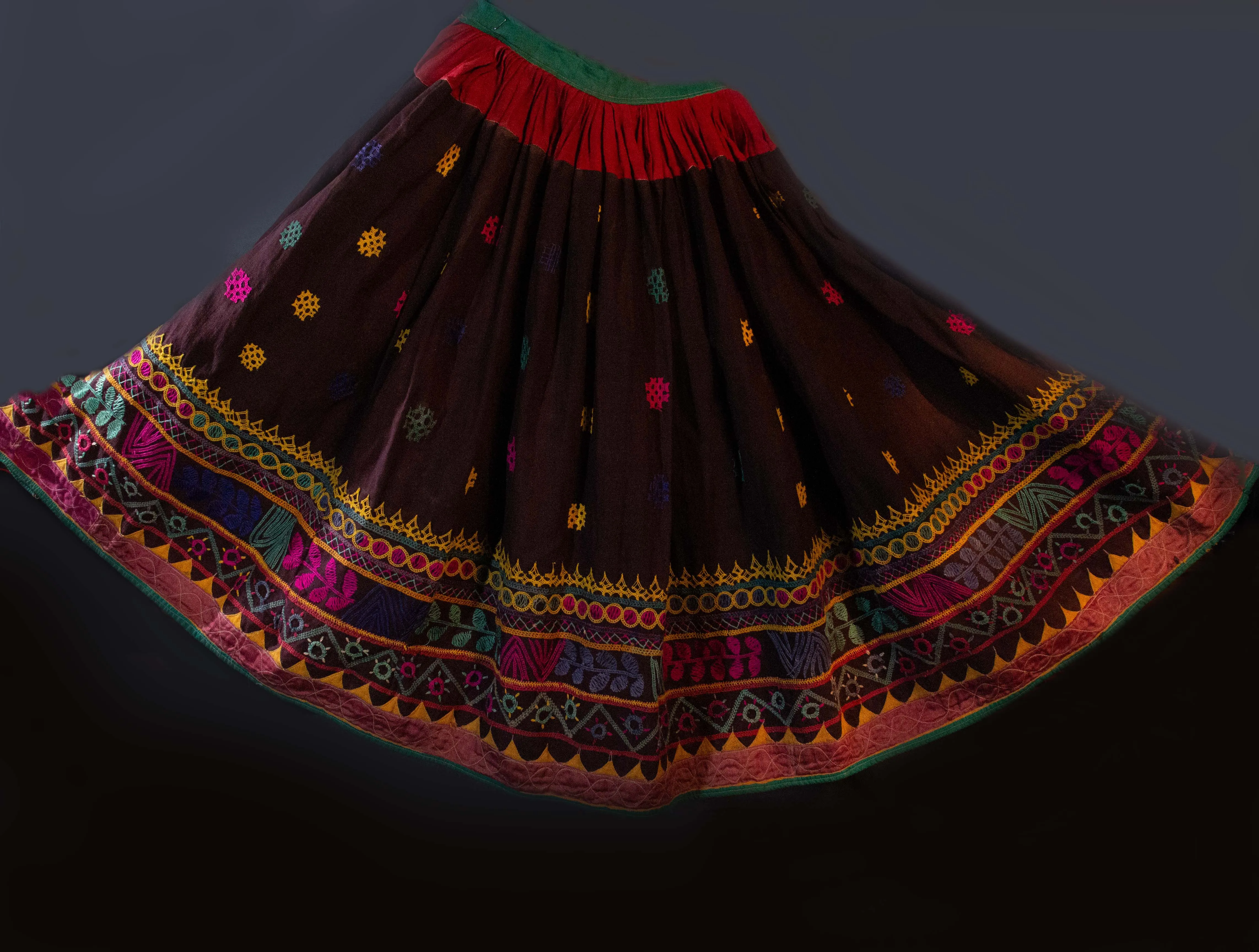 Rabari Indian Embroidered Skirt