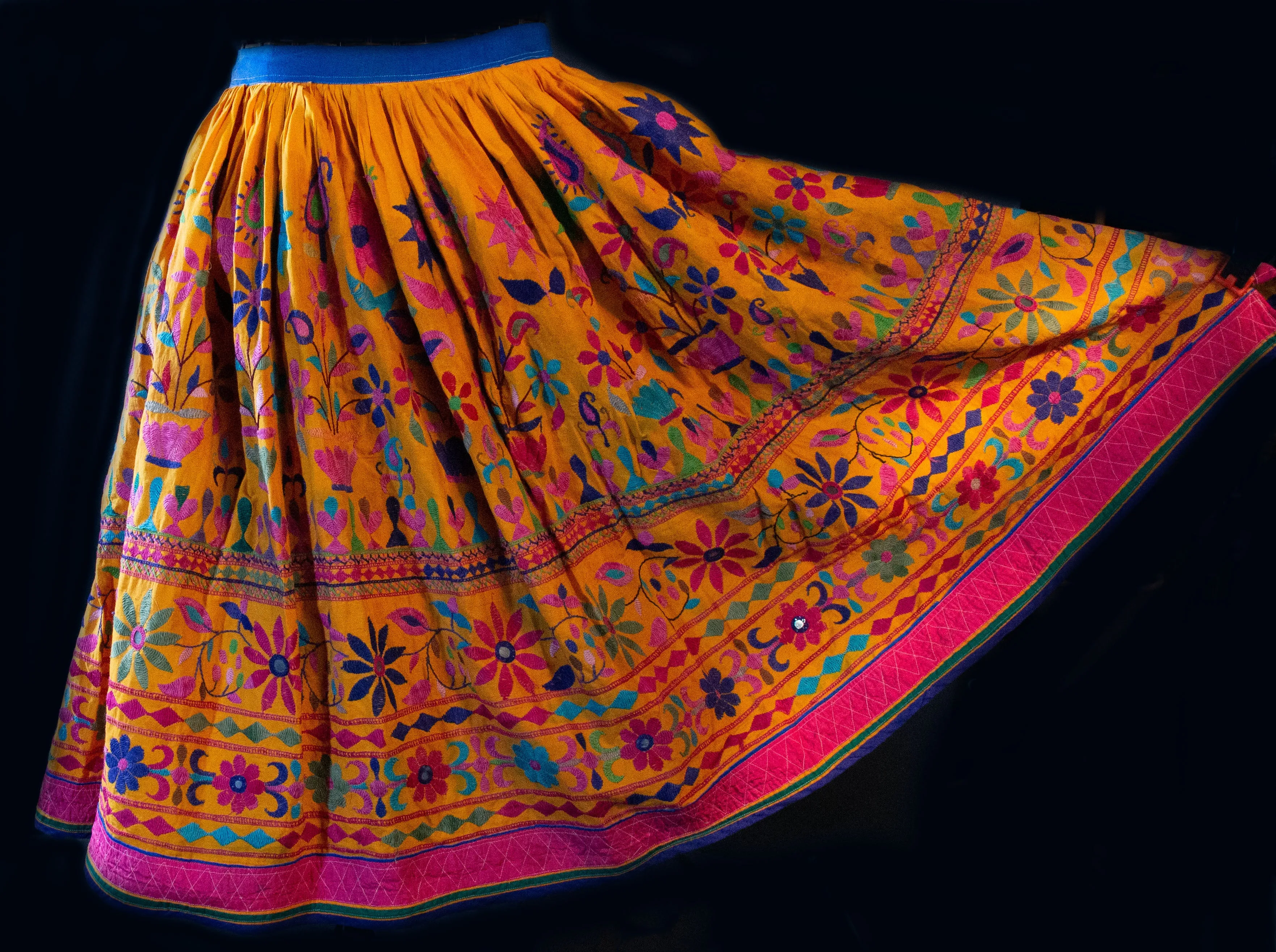 Rabari Indian Embroidered Skirt