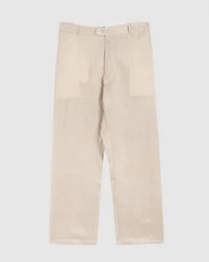 RIVIERA LINEN TROUSERS IN BEIGE