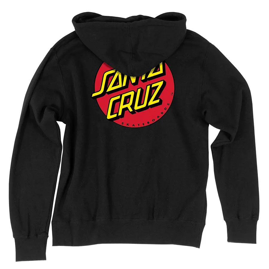 SANTA CRUZ HOODIE CLASSIC DOT BLACK