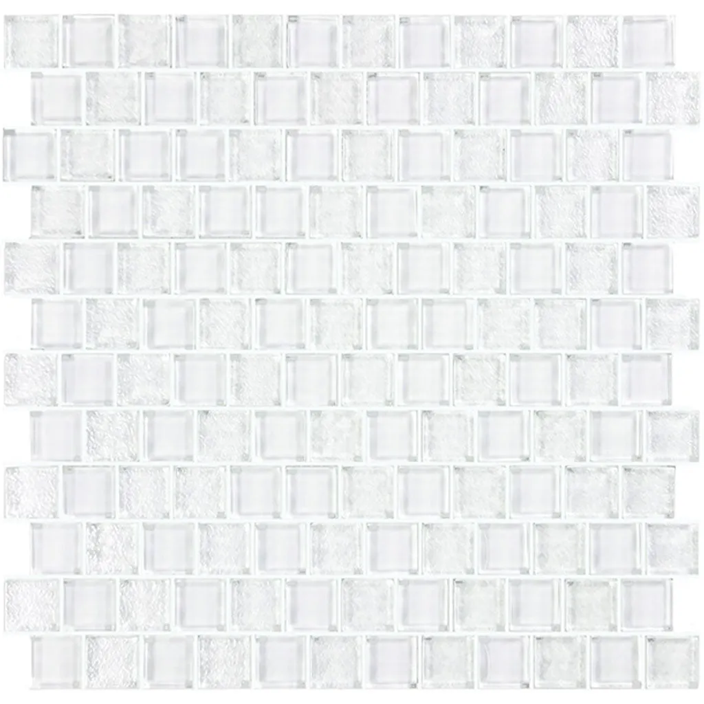 Signature Bright White, 1" x 1" - Glass Tile