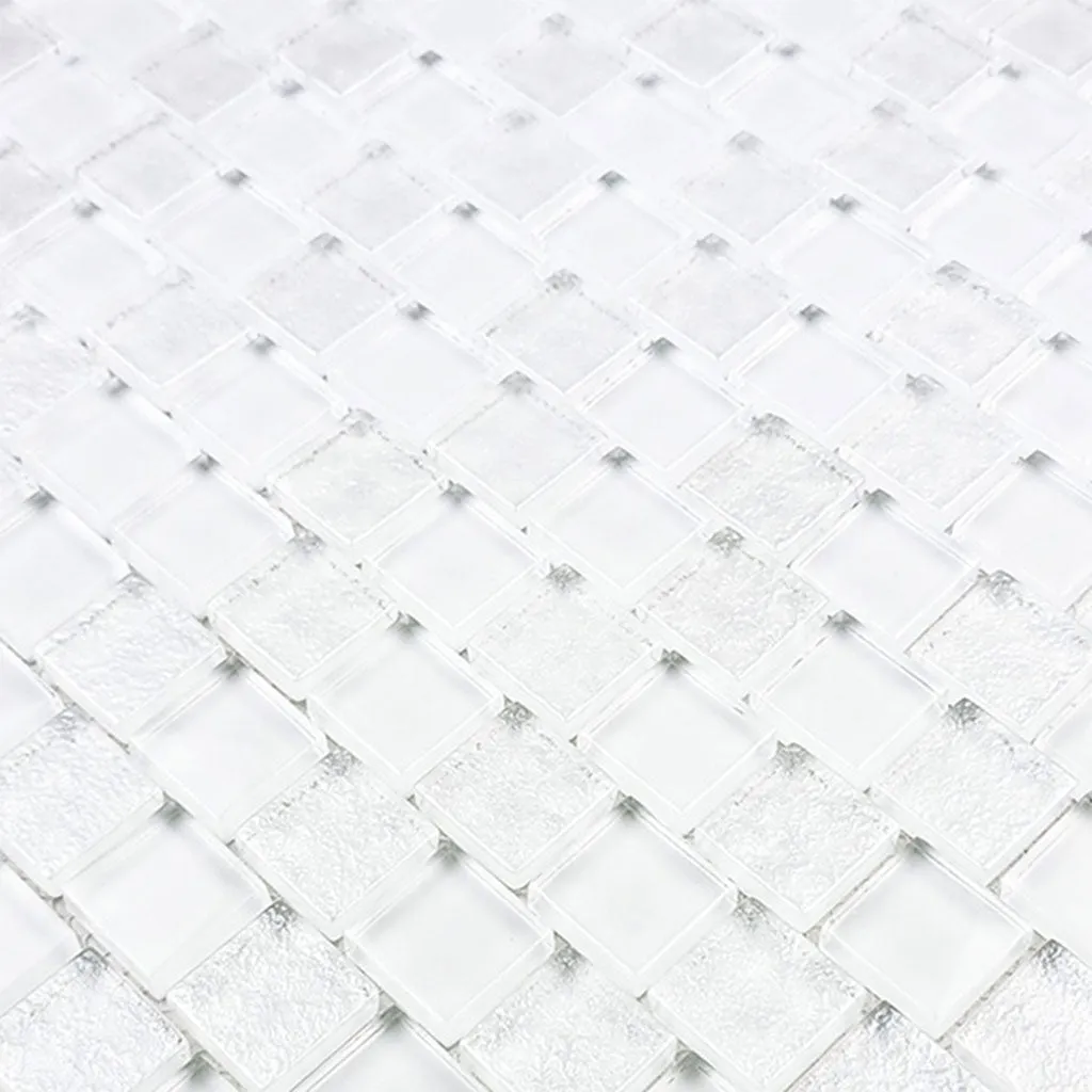 Signature Bright White, 1" x 1" - Glass Tile