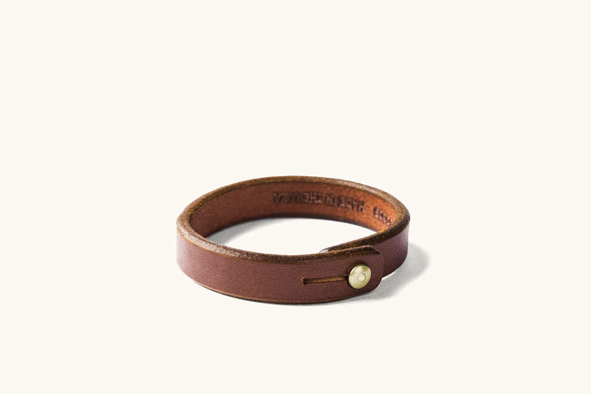 Single Wrap Wristband - Cognac