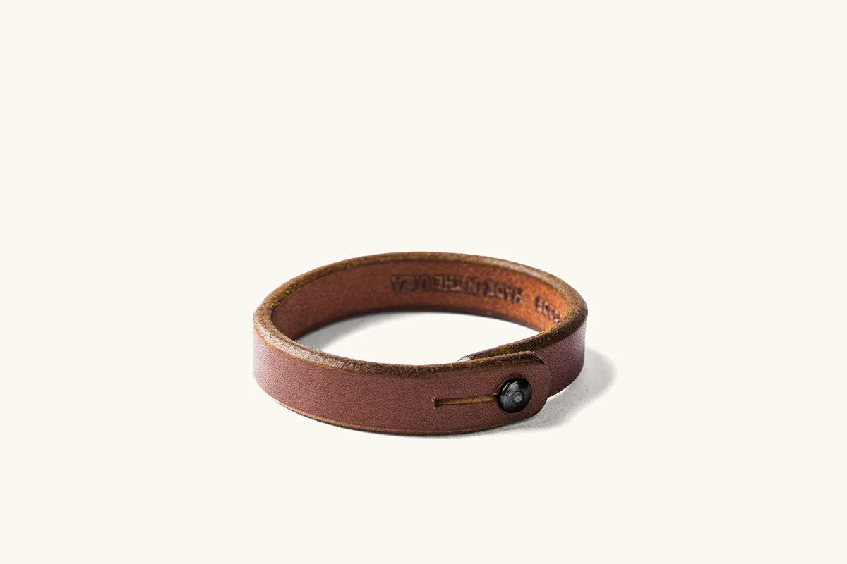 Single Wrap Wristband - Cognac